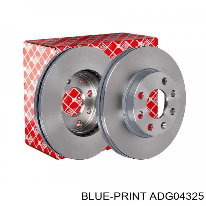 Передние тормозные диски ADG04325 Blue Print