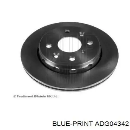 ADG04342 Blue Print диск тормозной передний