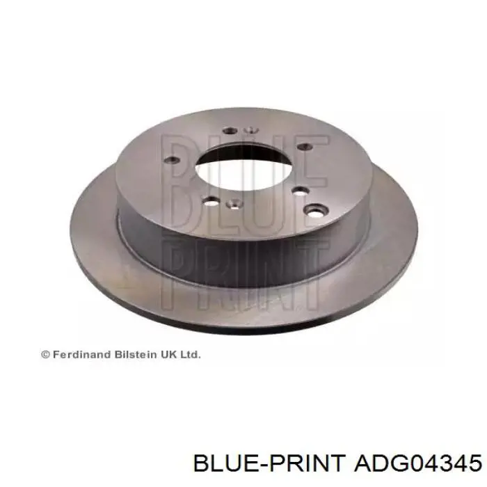 Тормозные диски ADG04345 Blue Print