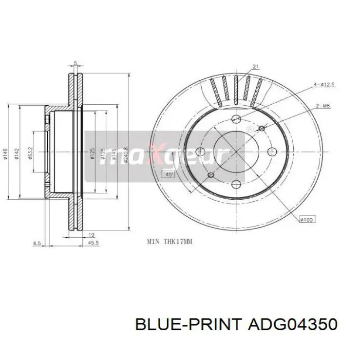 Тормоз дисковый передний Brembo 9953710 цена, от 34.72 USD