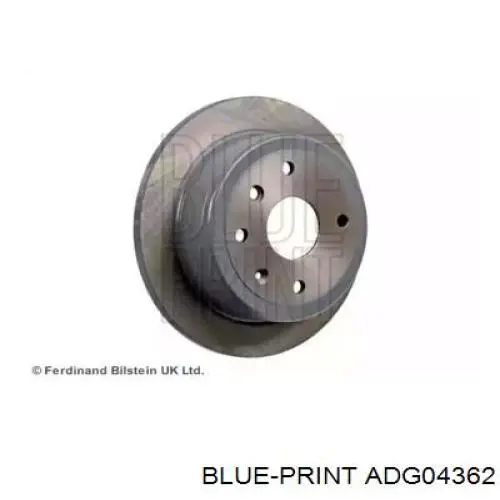 Диск гальмівний задній ADG04362 Blue Print