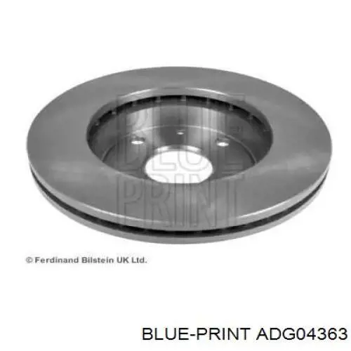 Передний тормозной диск Blue Print ADG04363