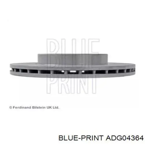Передние тормозные диски ADG04364 Blue Print