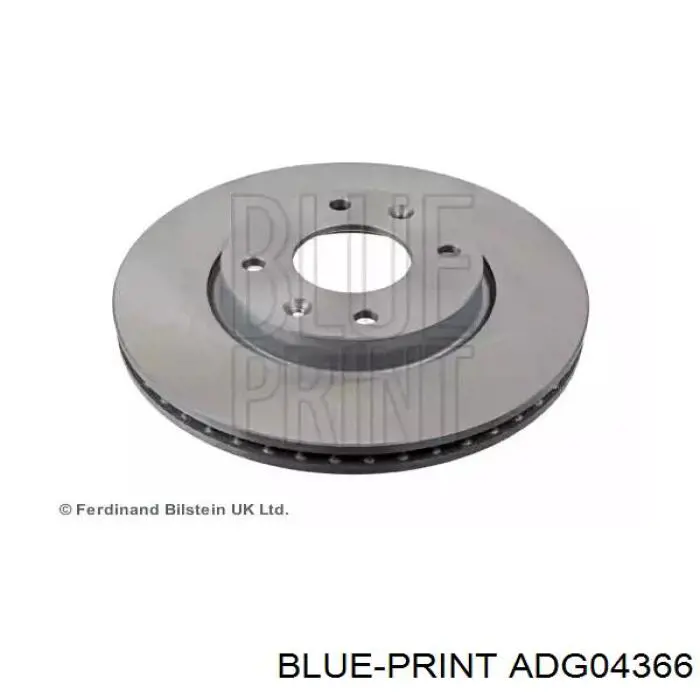 Передние тормозные диски ADG04366 Blue Print