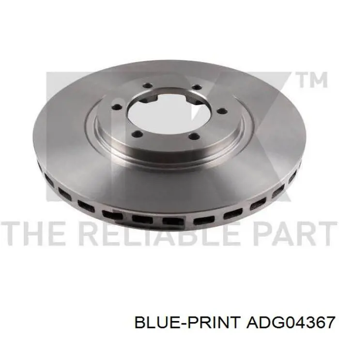 Тормоз дисковый передний Blue Print ADG04367 цена, от 42.62 USD