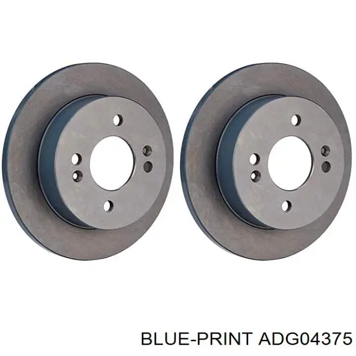 Тормозные диски ADG04375 Blue Print