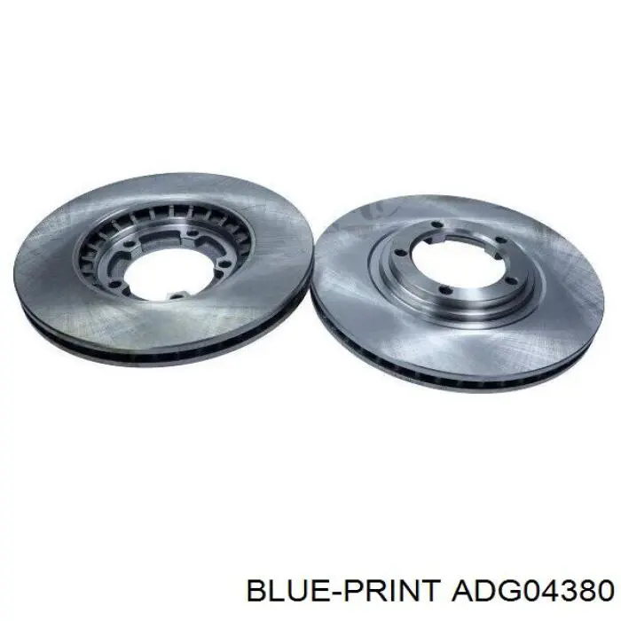 Передние тормозные диски ADG04380 Blue Print