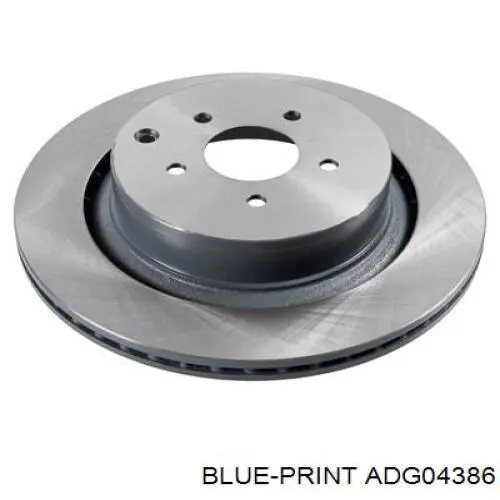Задний тормозной диск Blue Print ADG04386 цена, от 25.56 USD