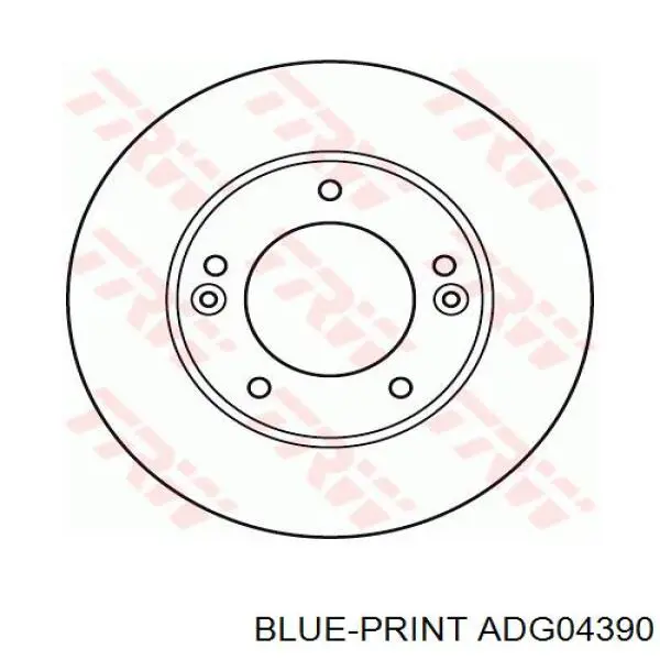 Тормоз дисковый передний Blue Print ADG04390 цена, от 47.40 USD