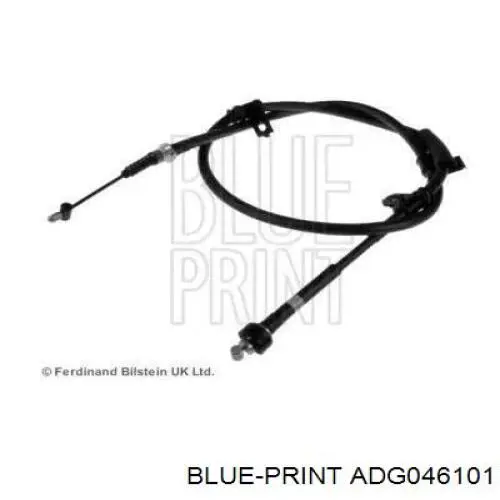 ADG046101 Blue Print трос ручного тормоза задний правый