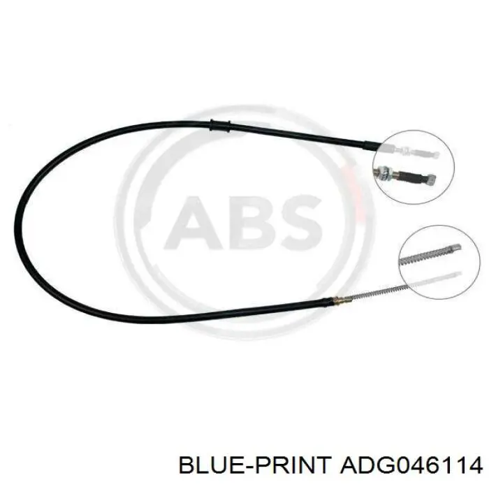 ADG046114 Blue Print cabo do freio de estacionamento traseiro direito