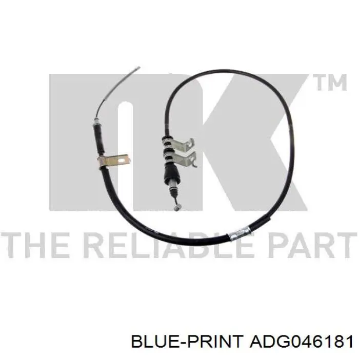 Cable de freno de mano trasero derecho ADG046181 Blue Print