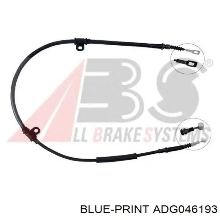 Купить 597703A600 Hyundai/Kia Задний правый трос ручника