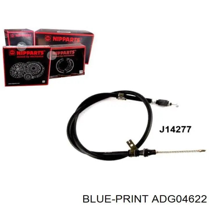 Cable de freno de mano trasero izquierdo ADG04622 Blue Print