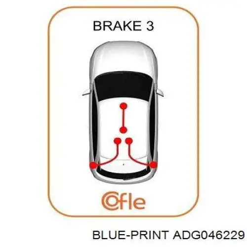 Трос ручного тормоза задний Blue Print ADG046229 цена, от 36.98 USD
