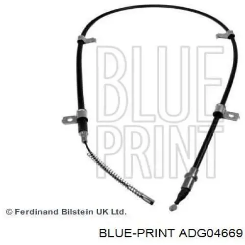 Cable de freno de mano trasero izquierdo ADG04669 Blue Print
