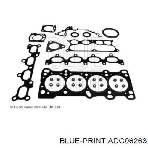 Верхний комплект прокладок двигателя ADG06263 Blue Print