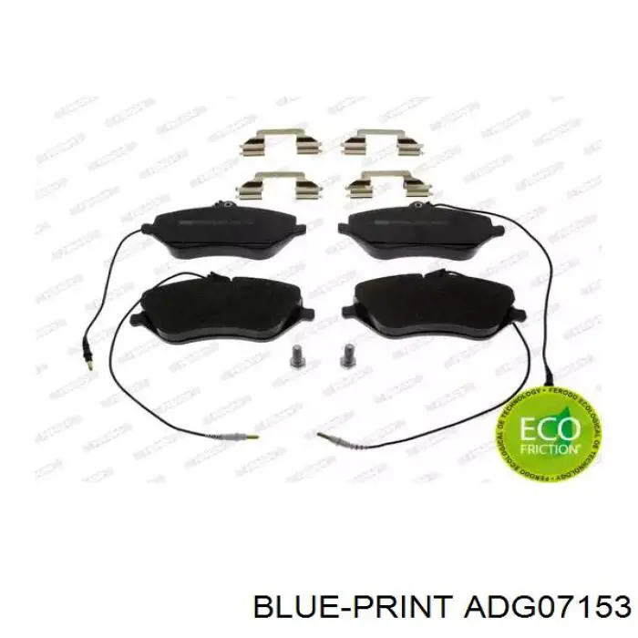 Датчик АБС (ABS) передний правый ADG07153 Blue Print