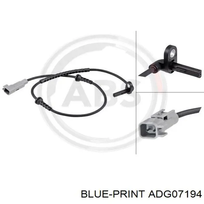 Sensor ABS delantero ADG07194 Blue Print