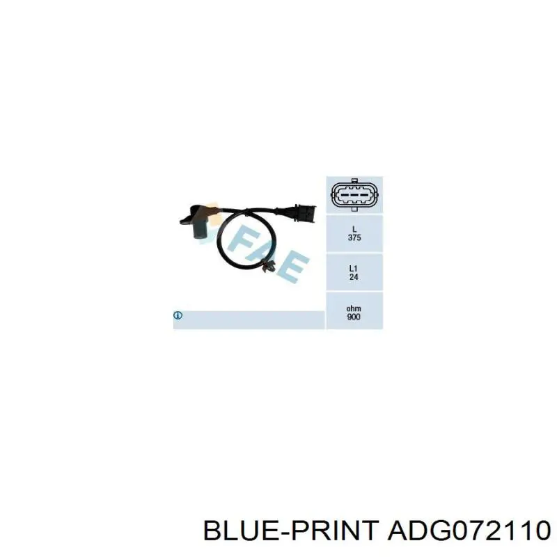 ADG072110 Blue Print sensor de posição (de revoluções de cambota)