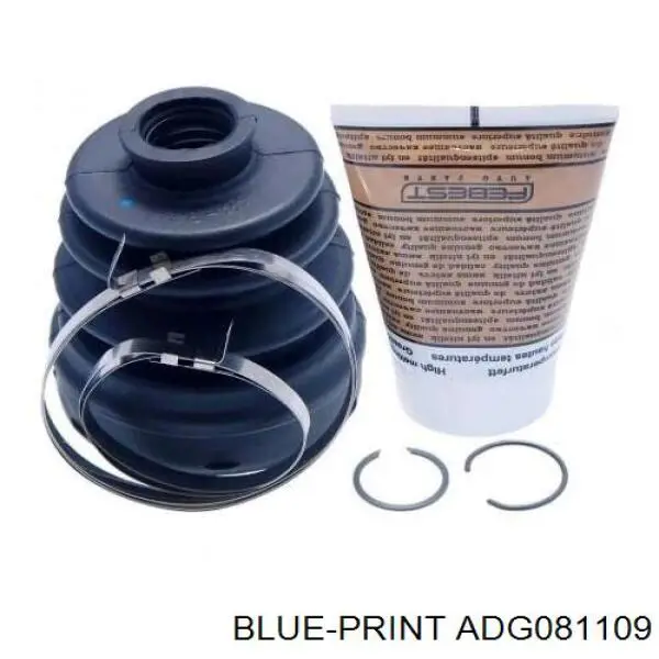 Купить ADG081109 Blue Print Пыльник шарнира угловых скоростей наружный правый