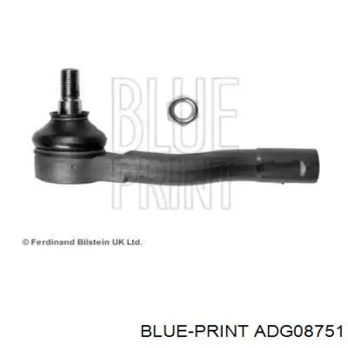 Накінечник рульової тяги, зовнішній ADG08751 Blue Print