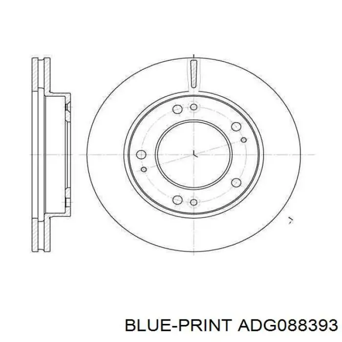 Muelle de suspensión eje trasero ADG088393 Blue Print