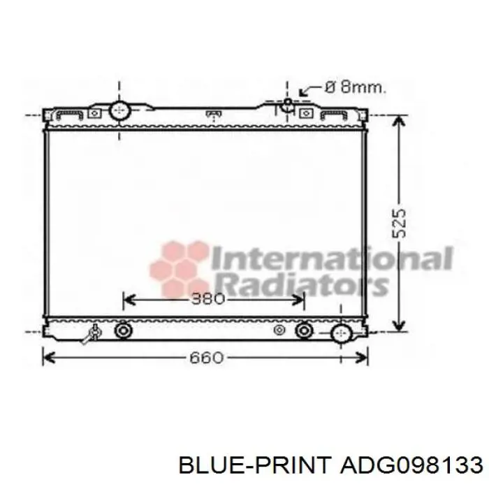 Радиатор ADG098133 Blue Print