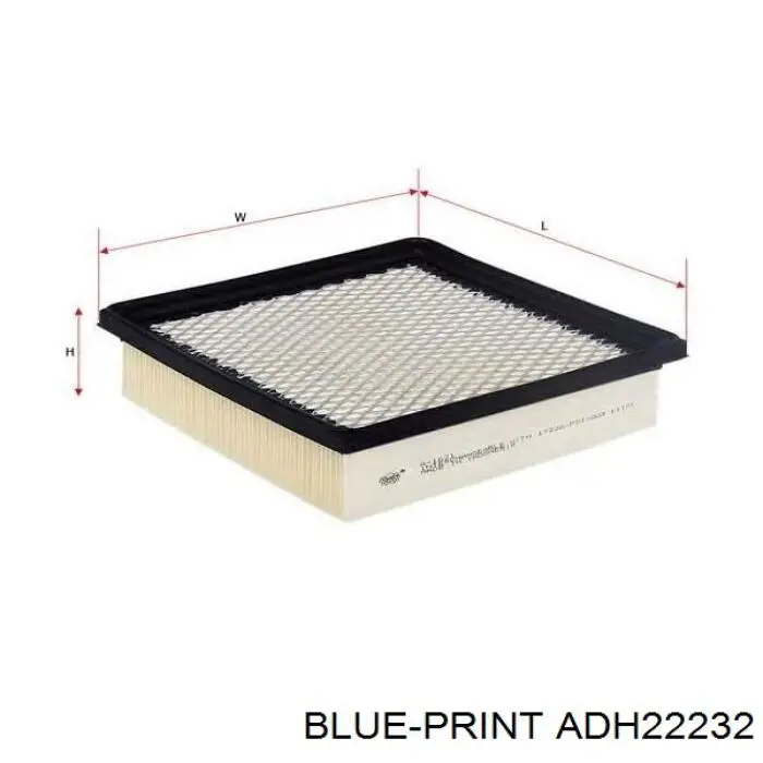 Воздушный фильтр ADH22232 Blue Print
