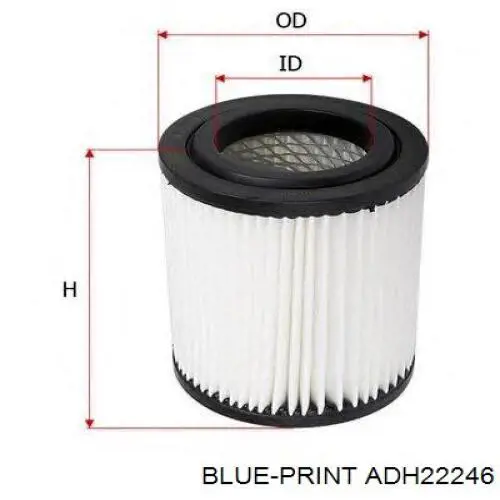 Купить ADH22246 Blue Print Автомобильный фильтр воздуха