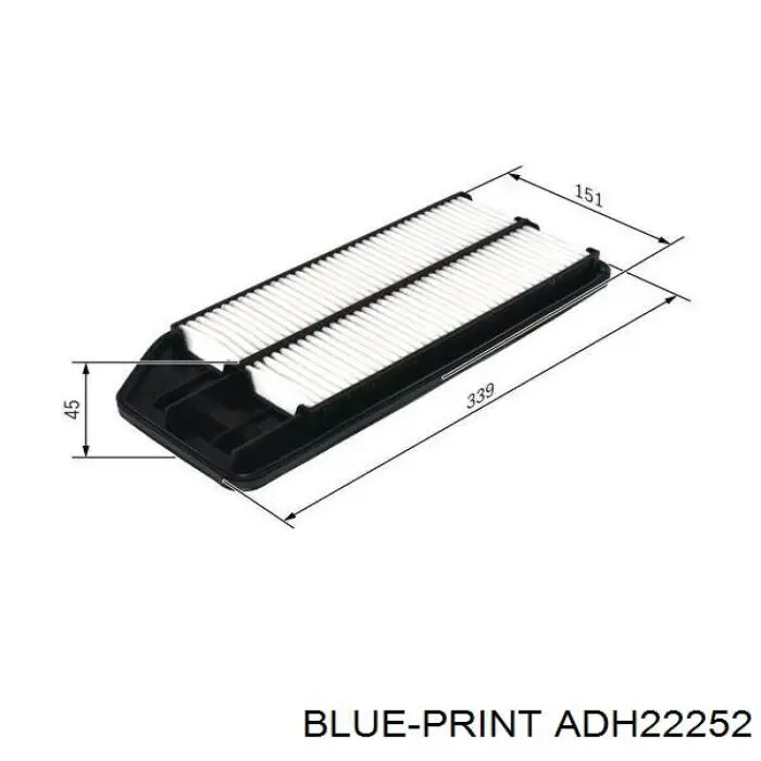 ADH22252 Blue Print Воздушный фильтр двигателя