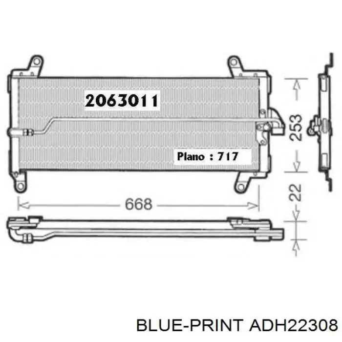Топливный фильтр ADH22308 Blue Print