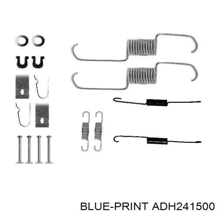 Купить ADH241500 Blue Print Монтажный комплект задних барабанных колодок