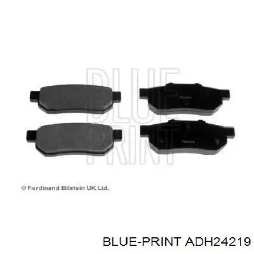 Задние тормозные колодки ADH24219 Blue Print