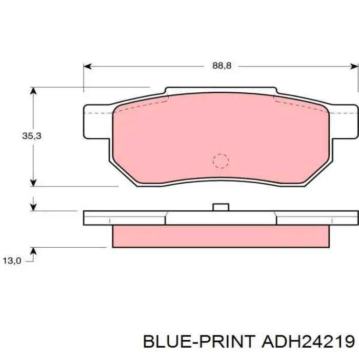 Задние дисковые колодки Dafmi D563E