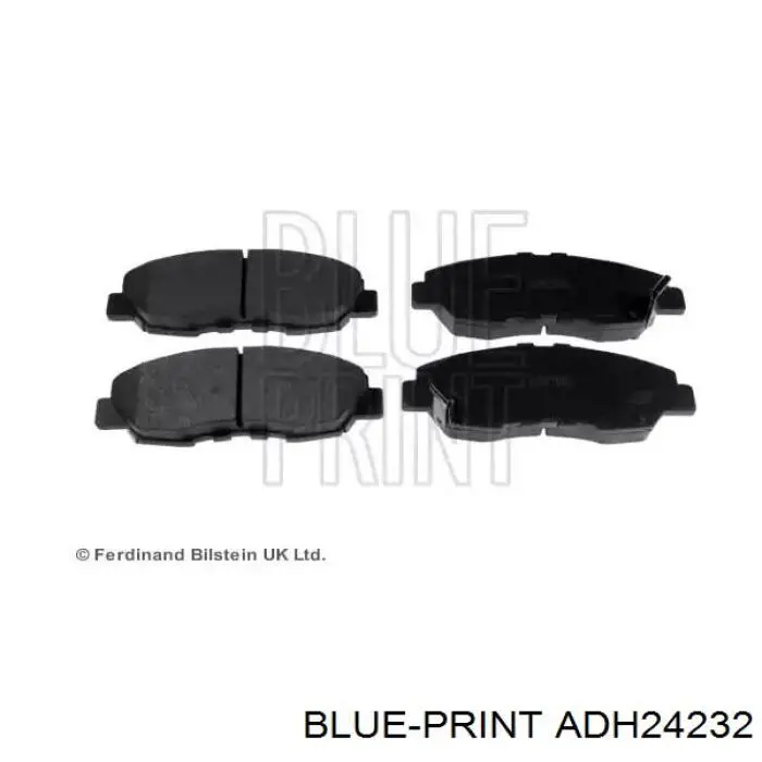 ADH24232 Blue Print колодки тормозные передние дисковые