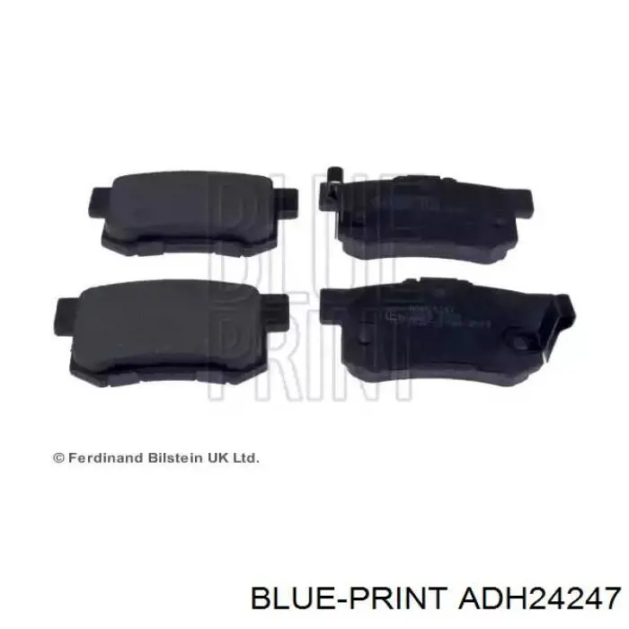 ADH24247 Blue Print задние тормозные колодки