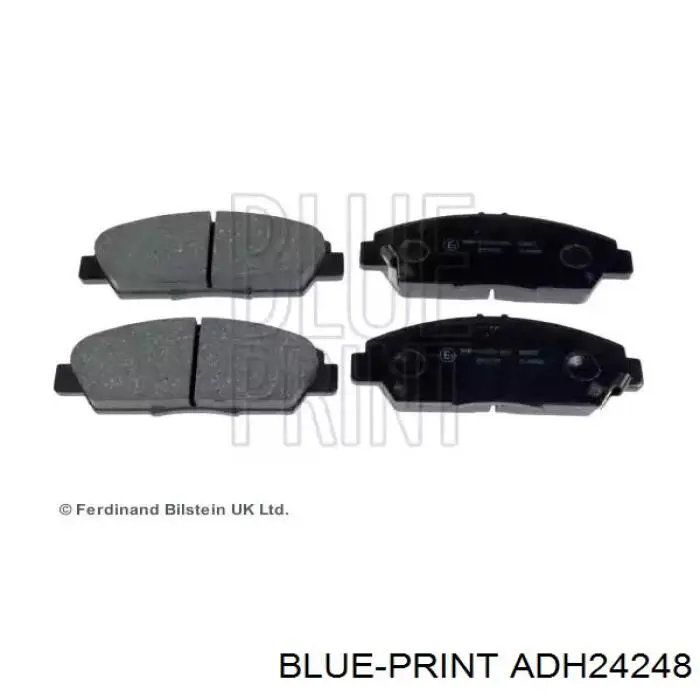 ADH24248 Blue Print колодки тормозные передние дисковые