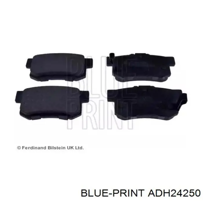 ADH24250 Blue Print колодки тормозные задние дисковые
