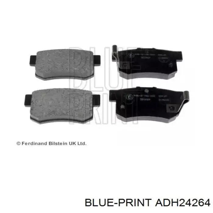 Задние тормозные колодки ADH24264 Blue Print