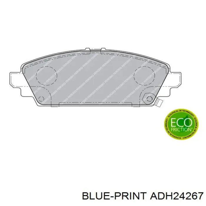 Передние тормозные колодки BF0941 AMP/Paradowscy