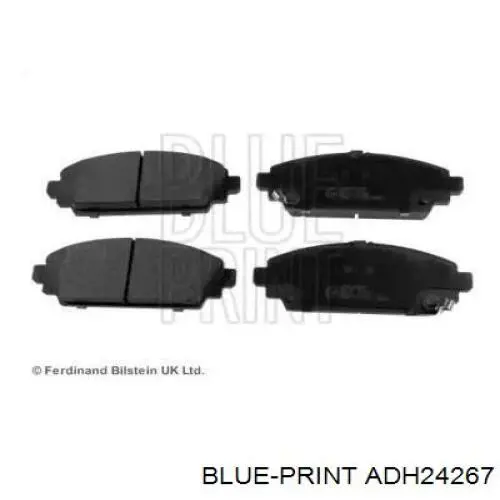 ADH24267 Blue Print передние тормозные колодки