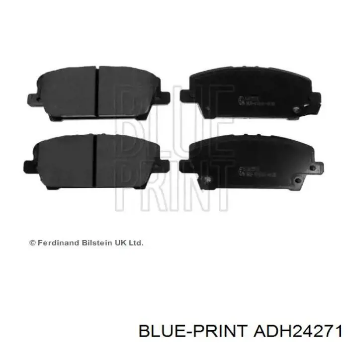 Передние тормозные колодки ADH24271 Blue Print