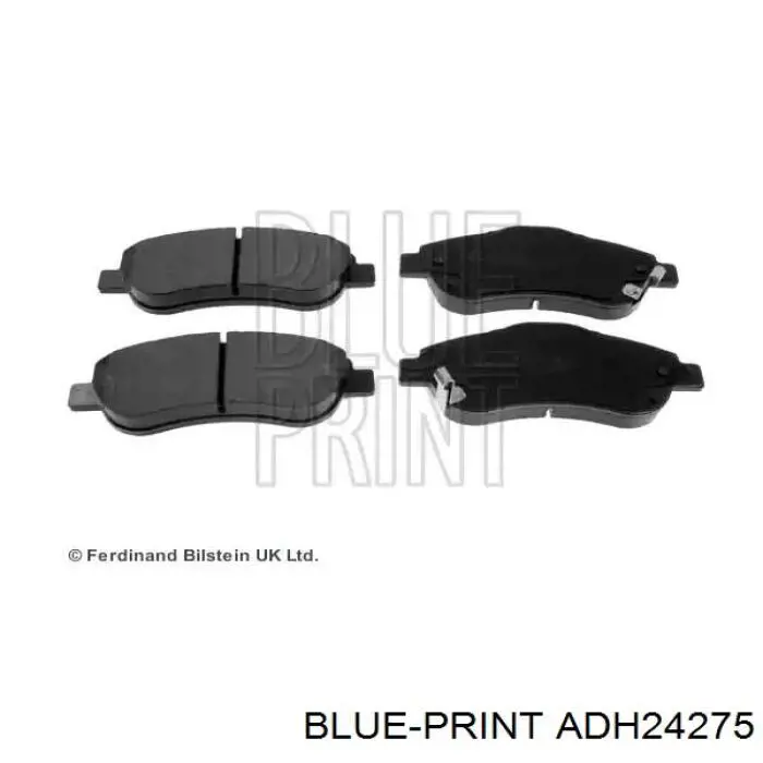 ADH24275 Blue Print колодки тормозные передние дисковые