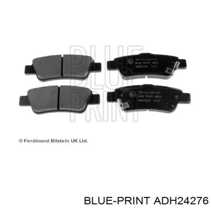 Задние тормозные колодки ADH24276 Blue Print