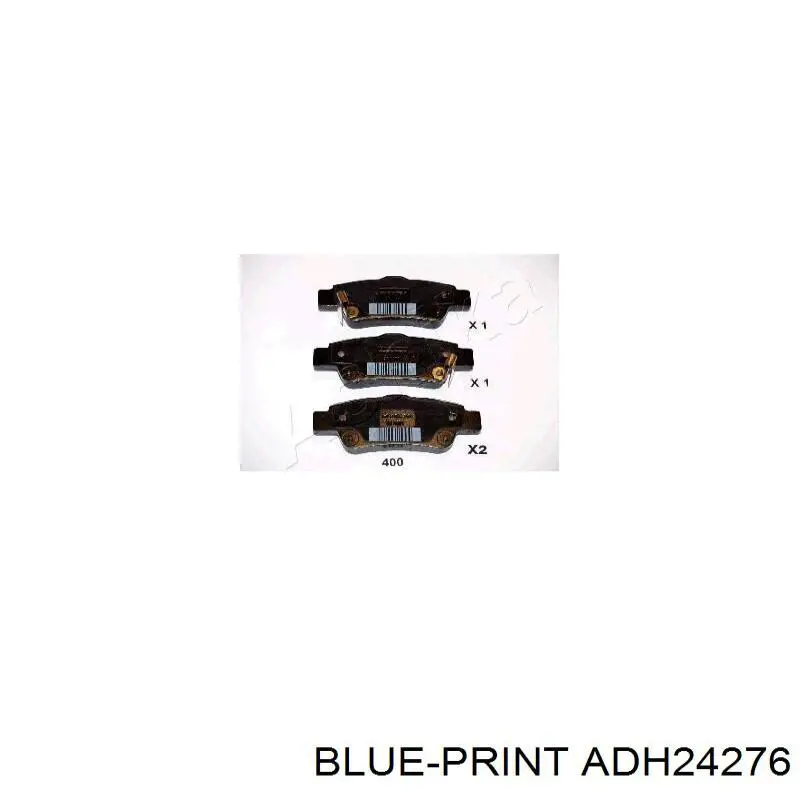 Купить ADH24276 Blue Print Колодки тормозные задние, дисковые