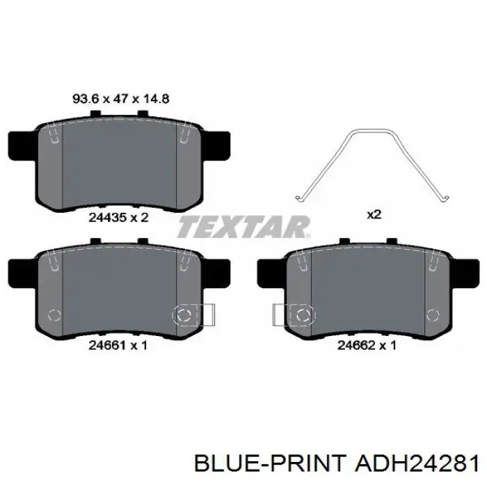 Колодки дисковые  Brembo P28072X цена, от 17.43 USD