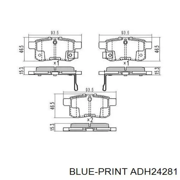Купить P28072X Brembo Колодки тормозные задние, дисковые