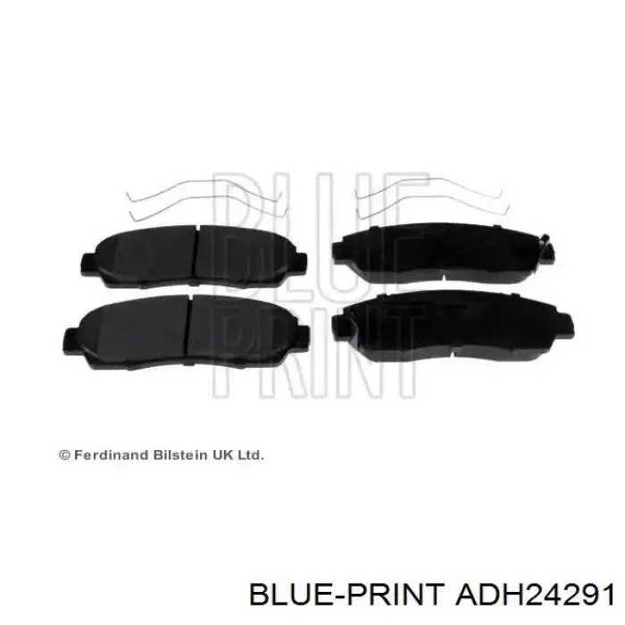 Передние тормозные колодки ADH24291 Blue Print