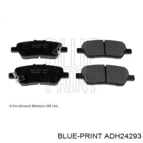 Задние тормозные колодки ADH24293 Blue Print